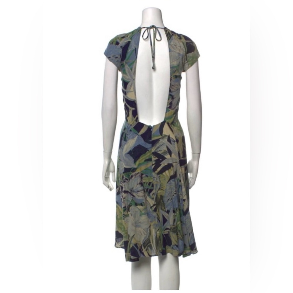 Reformation Blue Green Floral Midi Dress
